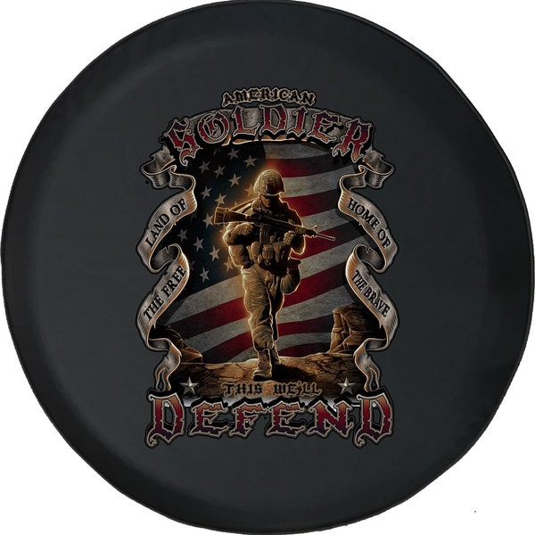 American Flag Jeep Tire Cover With Camera Hole Etsy