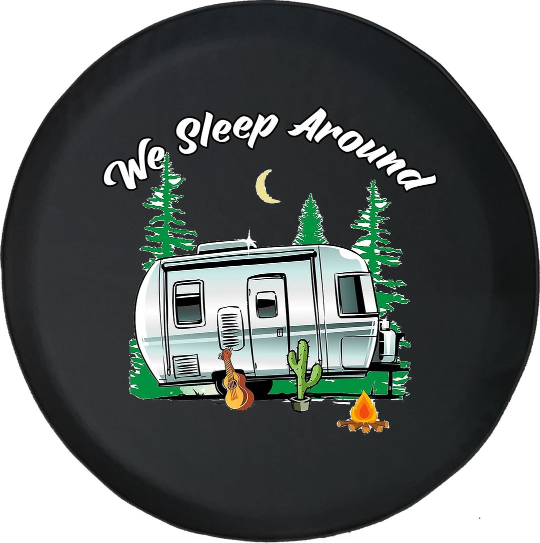 We Sleep Around Camper Spare Tire Cover for Jeep Camper SUV Etsy
