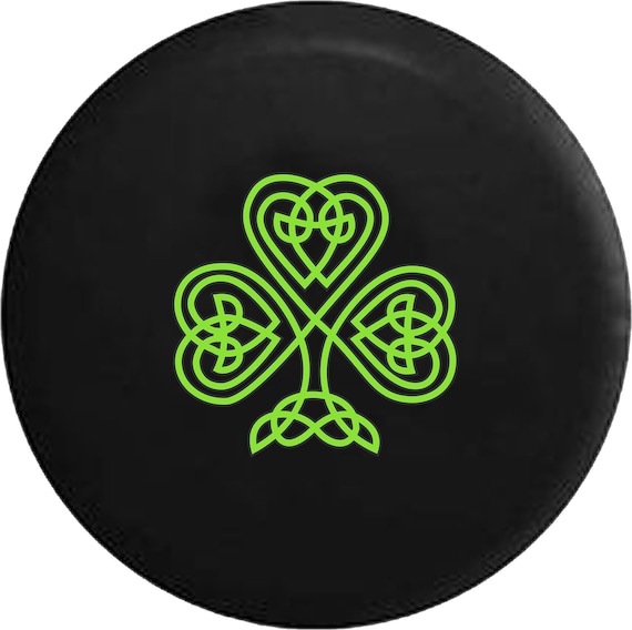 Celtic Shamrock Spare Tire Cover: SUV, Camper,