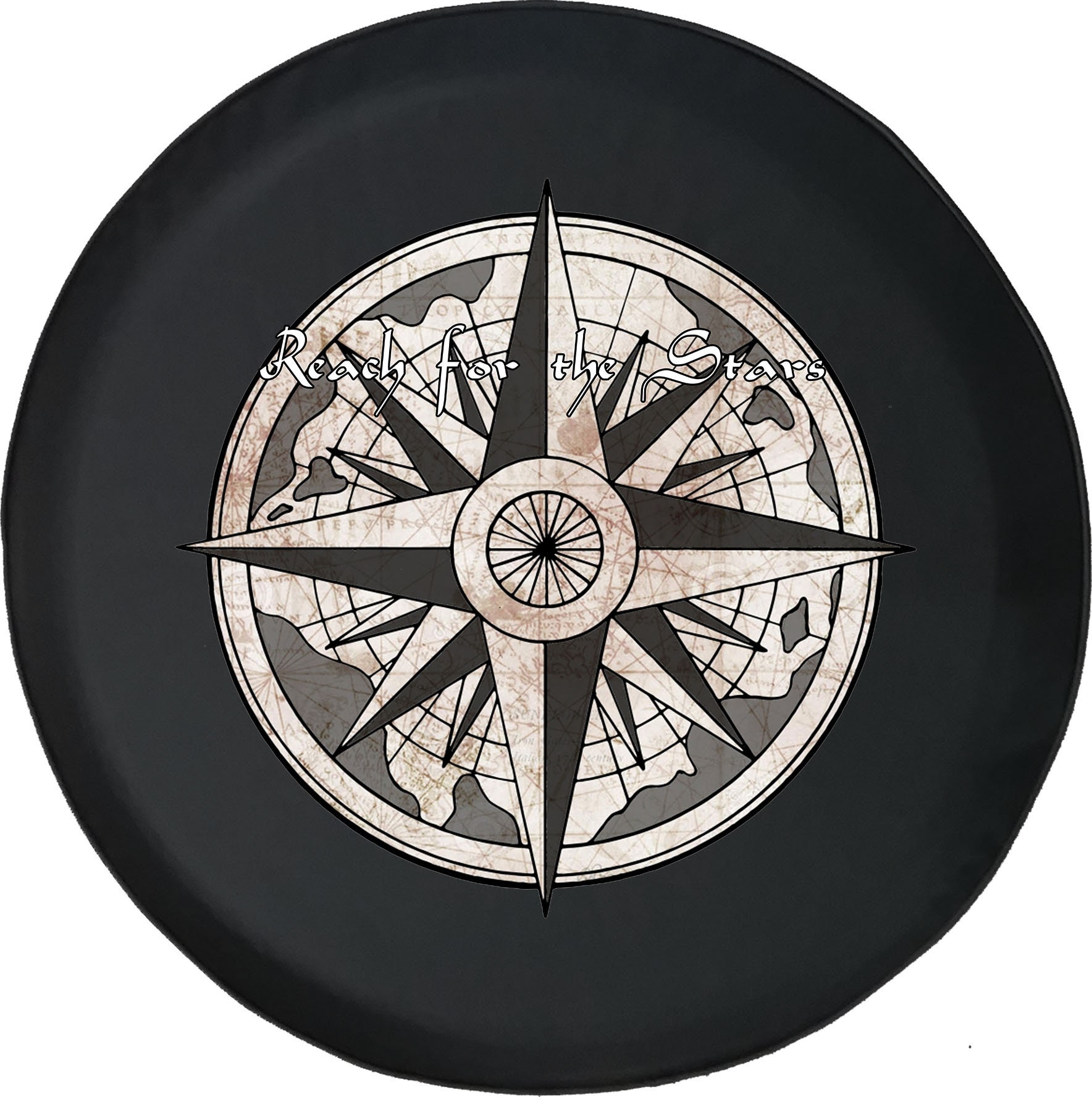 Nautical Spare Tire Cover Compass Vintage Tire Cover for Jeep Etsy