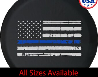 ULNL Firefighter Thin Red Line American Flag Spare Wheel Tire Cover Funny Waterproof Tire Protectors Novelty ULNL Firefighter Thin Red Line American Flag Spare Wheel Tire Cover Funny Waterproof Tire Protectors Novelty