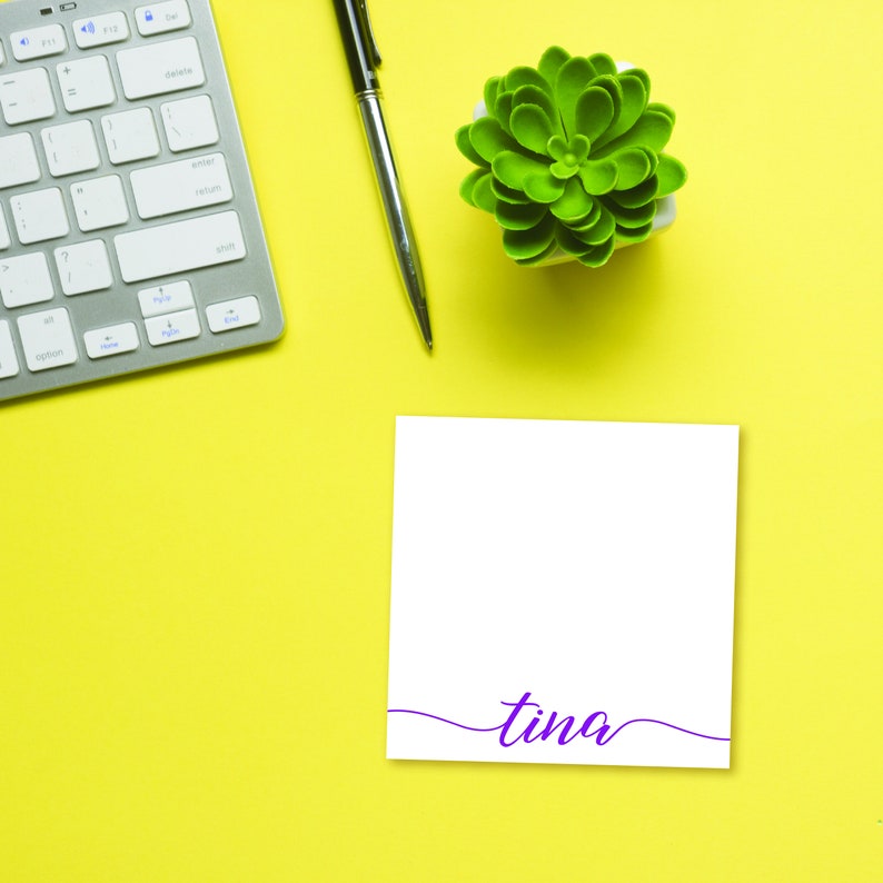 Personalized Square Notepads Etsy