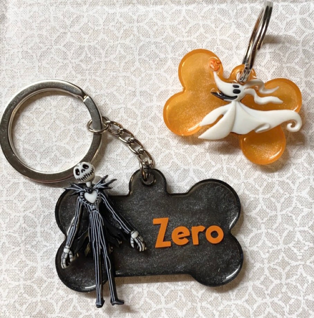 Halloween Dog Tag Keychain Etsy