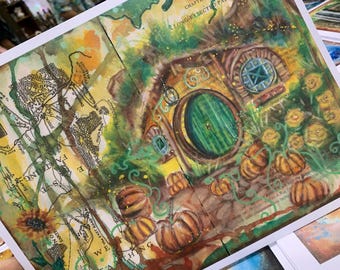 The Shire in the Fall with Shire Map