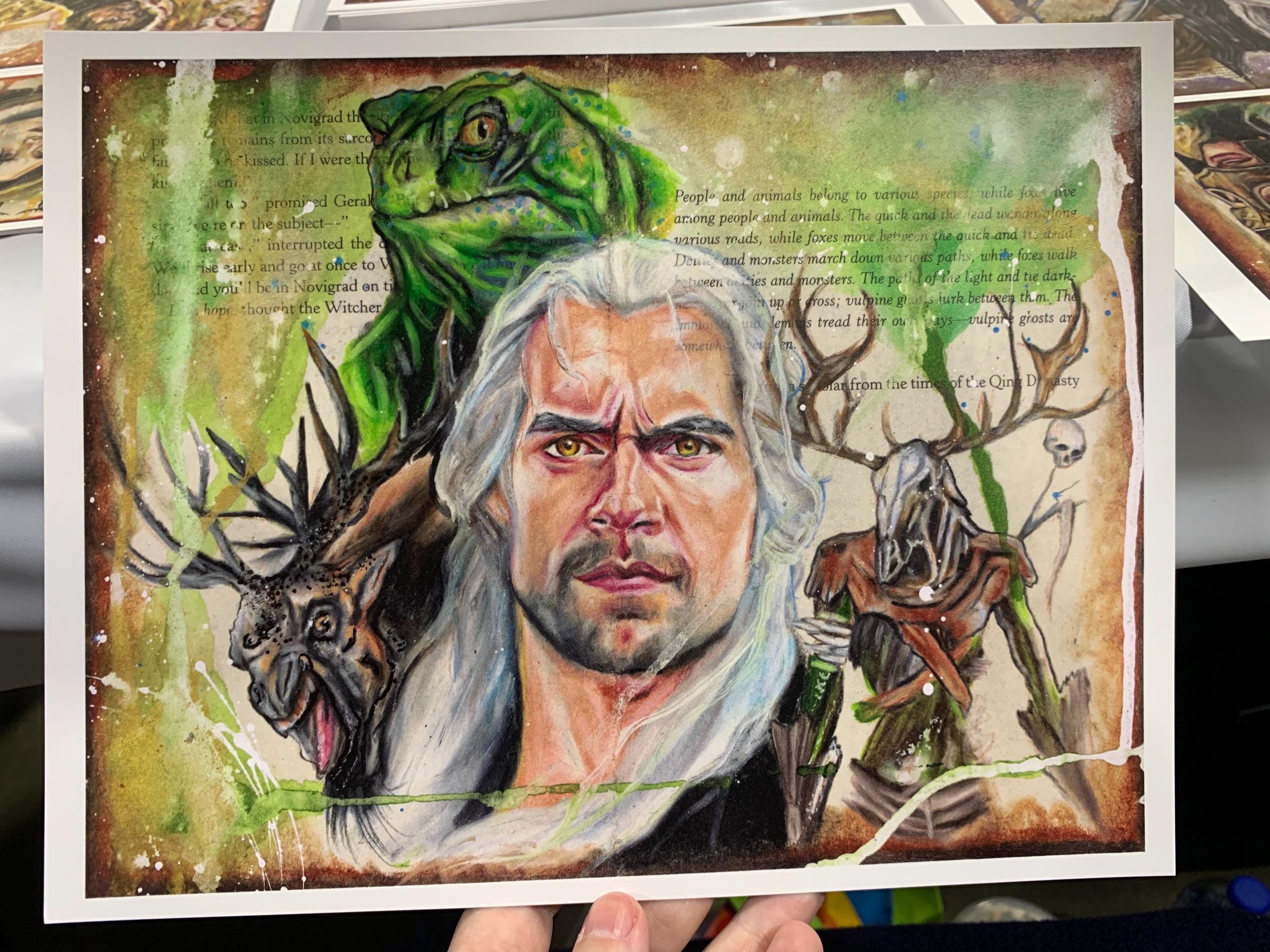 The Witcher and His Monsters - Print