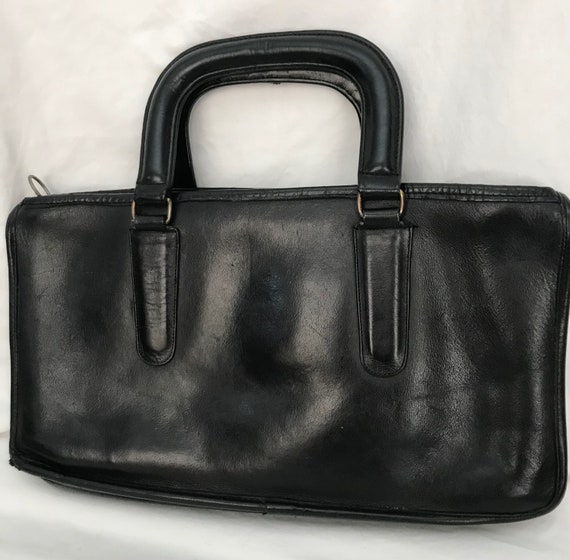 Coach Vintage Leather dark blue/black MiniBriefcas
