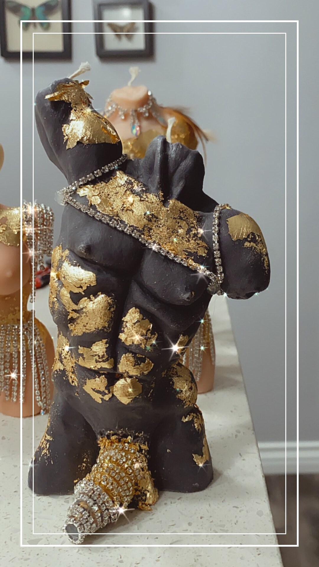 Scented Male Torso Candle Soy Wax Malet Candle Vegan Candle Etsy