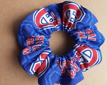 Chouchou bleu des Canadiens de Montréal, chouchou de l'équipe de hockey, chouchou de la LNH, accessoires pour cheveux, accessoires d'esprit d'équipe, chouchou des Canadiens