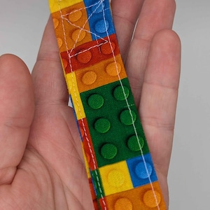 LEGO Brick Themed Lanyard, Building Blocks, Brick Toys, Geeky, Nerdy, Keychain Lanyard, Bus Pass, Badge ID Holder, Gift Ideas, Work Lanyard