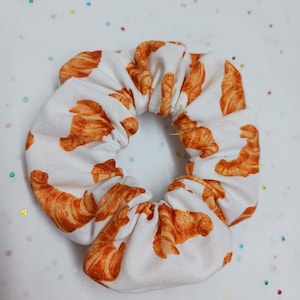 Coletero de croissant, blanco, pastelería, panadería, hecho a mano, coletero, croissants, coletero de pan, bonito, ideas de regalo