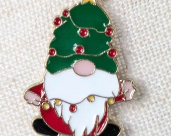 Christmas Holiday Gnome Needle Minder: Cross Stitch Embroidery, Strong Magnets, gift under 15