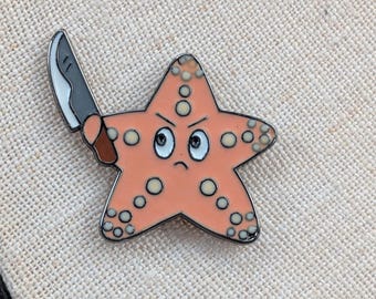 Starfish stabby knife needle minder | neodymium magnets | Cross stitch | Embroidery | needlework | Needlework