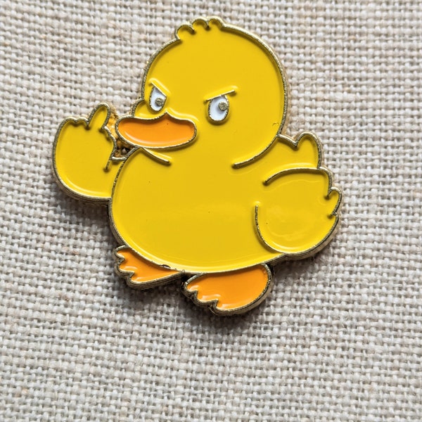 Fuck you duck needle minder | neodymium magnets | Cross stitch | Embroidery | needlework | Needle nanny |  duckie
