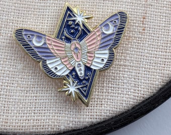 Moth Needle Minder: Cross Stitch Embroidery, Strong Magnets