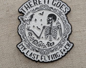 Flying fuck needle minder | neodymium magnets | Cross stitch | Embroidery | needlework | Needlework  | Sassy Halloween