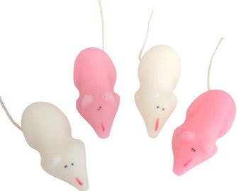 Pink & White Sugar Mice