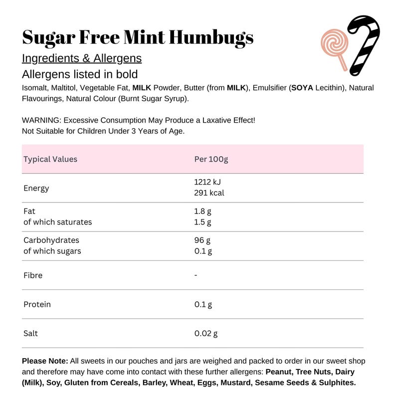 Sugar Free Mint Humbugs