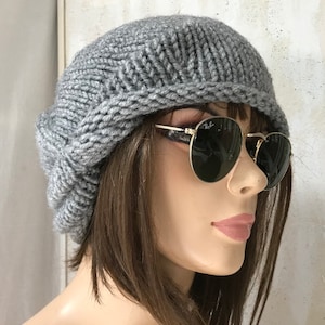 women winter hat Chemo Hats  Cancer hat  beanie Turbans  Head Covers Chemo Beanies womens hats SOFT GRAY