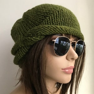 womens hats  cotton winter  Chemo Hats  Cancer hats womens  cotton beanie Turbans  Head Covers Chemo hats for women child for Girls GREEN