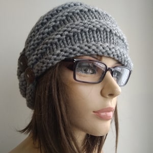 womens winter hat beanie Turbans Chemo Hats  Cancer hat   Head Covers Chemo Beanies womens hats soft gray