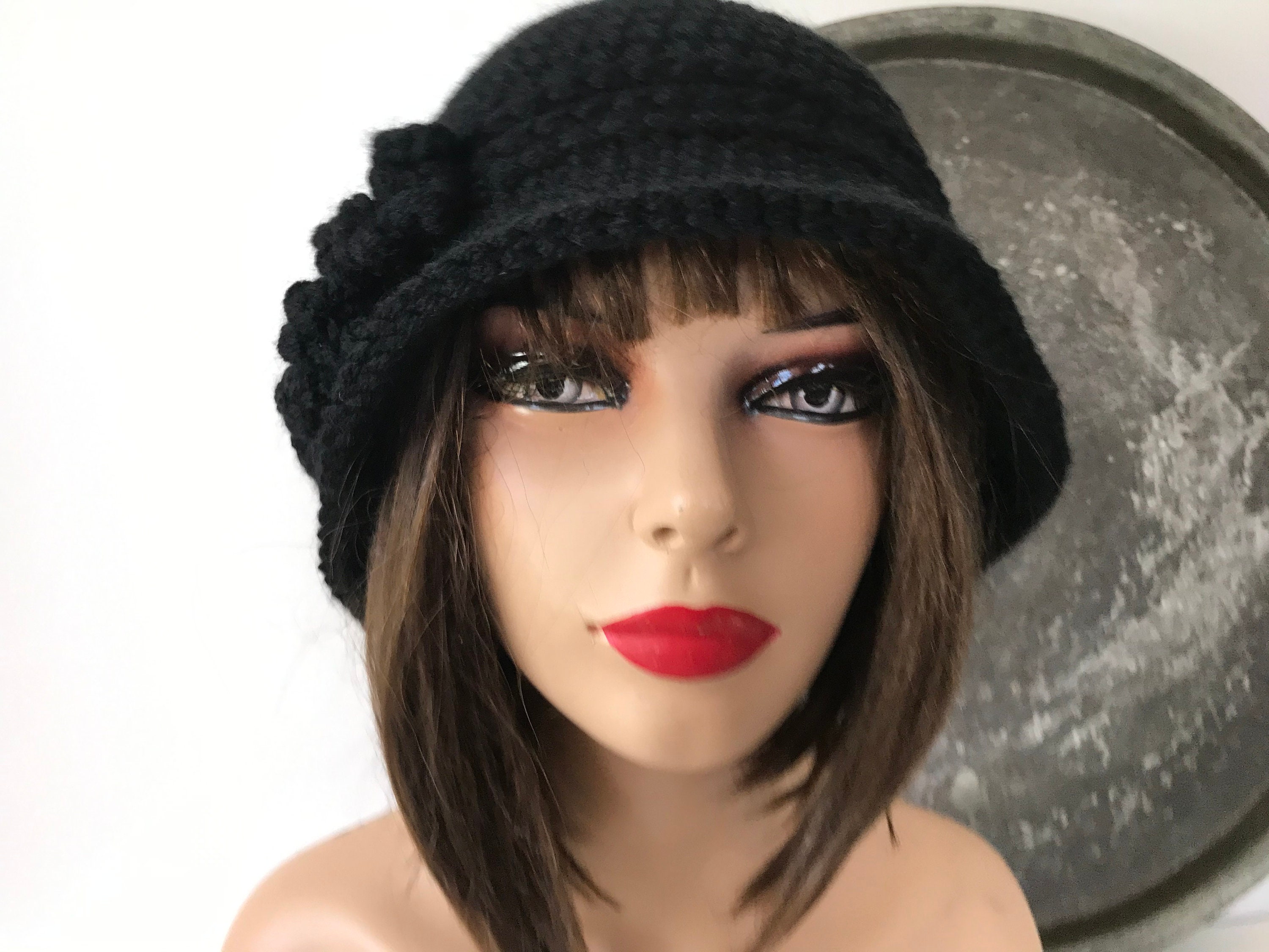 Women Hats Winter Hat Hand Knit Hat Crochet Bucket Hat Womens Etsy
