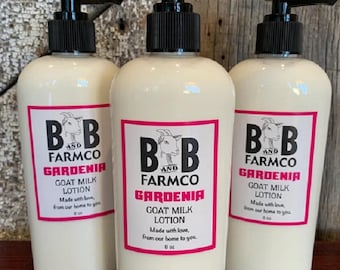 Moisturizing Floral Scent Natural Homemade  Goat Milk Lotion | Gardenia
