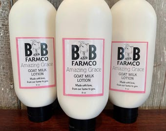 Moisturizing Floral Scent Natural Homemade  Goat Milk Lotion | Honey Almond