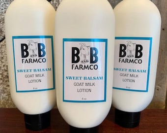 Moisturizing Floral Scent Natural Homemade  Goat Milk Lotion | Sweet Balsam