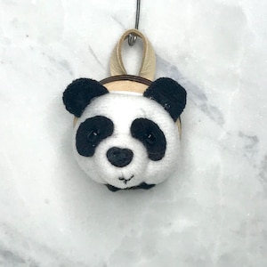 Miniature Stuffed Panda Mount