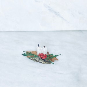 Miniature Winter Candle Plank