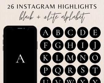 Instagram Alphabet Etsy