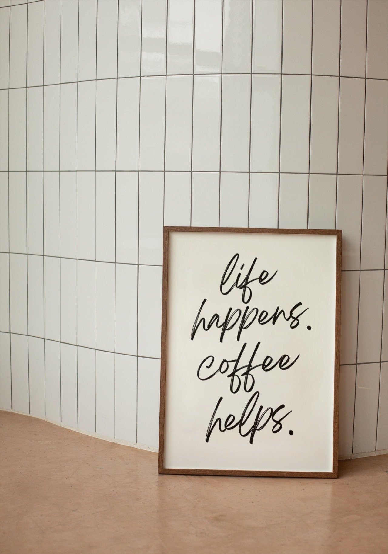 Life Happens Coffee Dorm Coffee Art Art, Home Helps Office Scandinavian Sign, Poster, Etsy Download, Decor, Digital Artwork, - Coffee Art, Wall