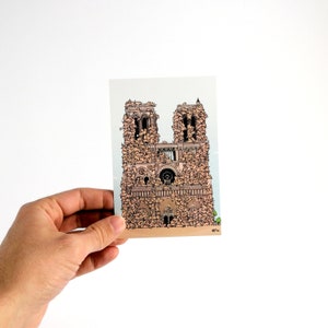 Chatédrale Notre-Dame de Paris - Carte Postale 10x15cm