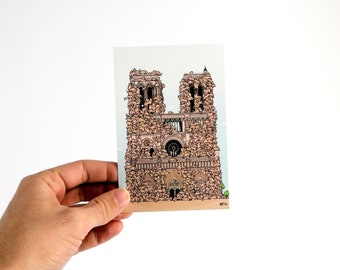 Chatédrale Notre-Dame de Paris - Carte Postale 10x15cm