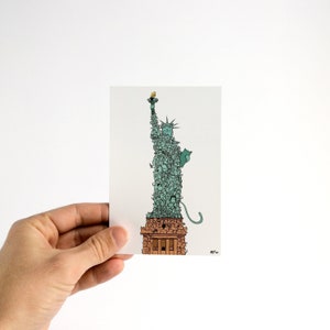 Chatue de la Liberté - Carte Postale 10x15cm