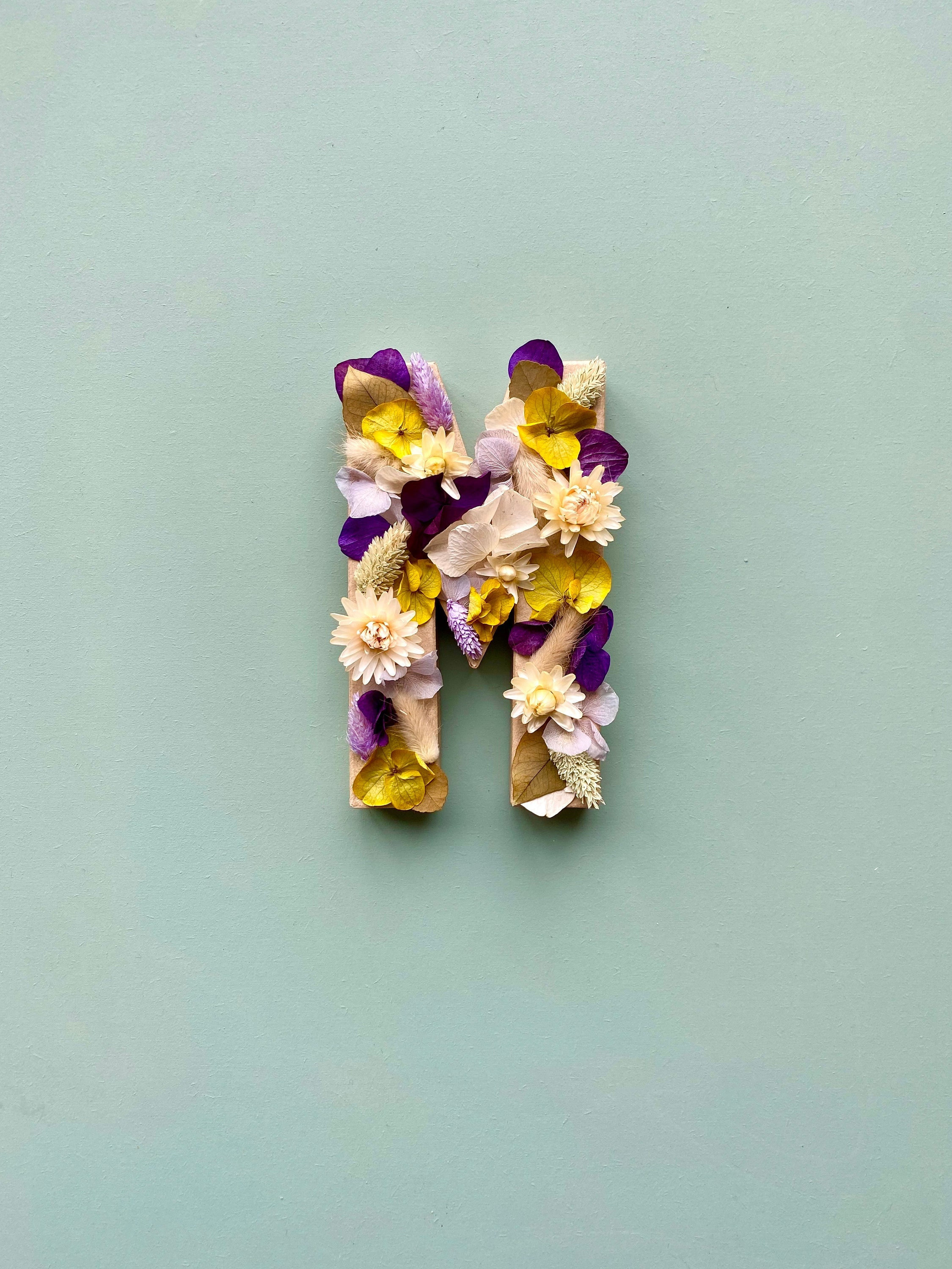 Lettre Fleurie Décorative Chambre d'enfant, Marceau