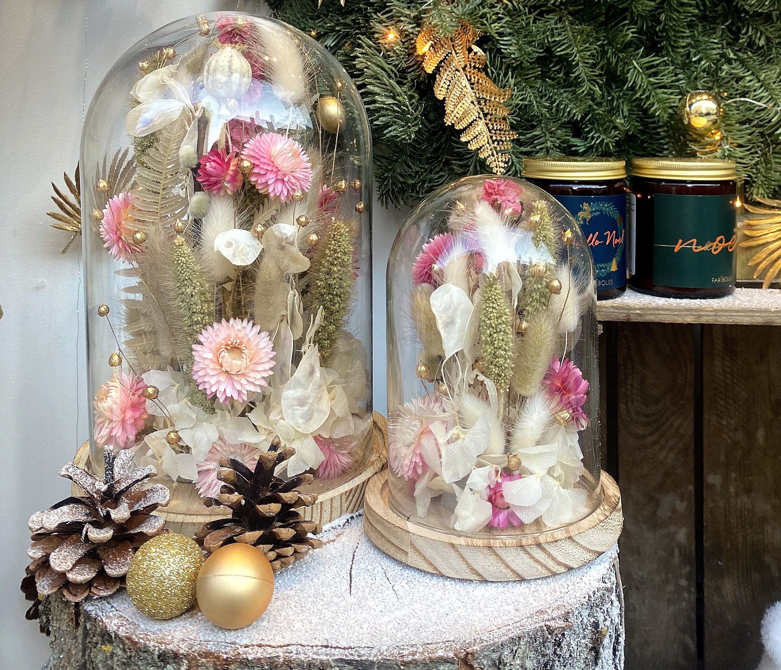 Cloche de Fleurs Séchées, Eléonore