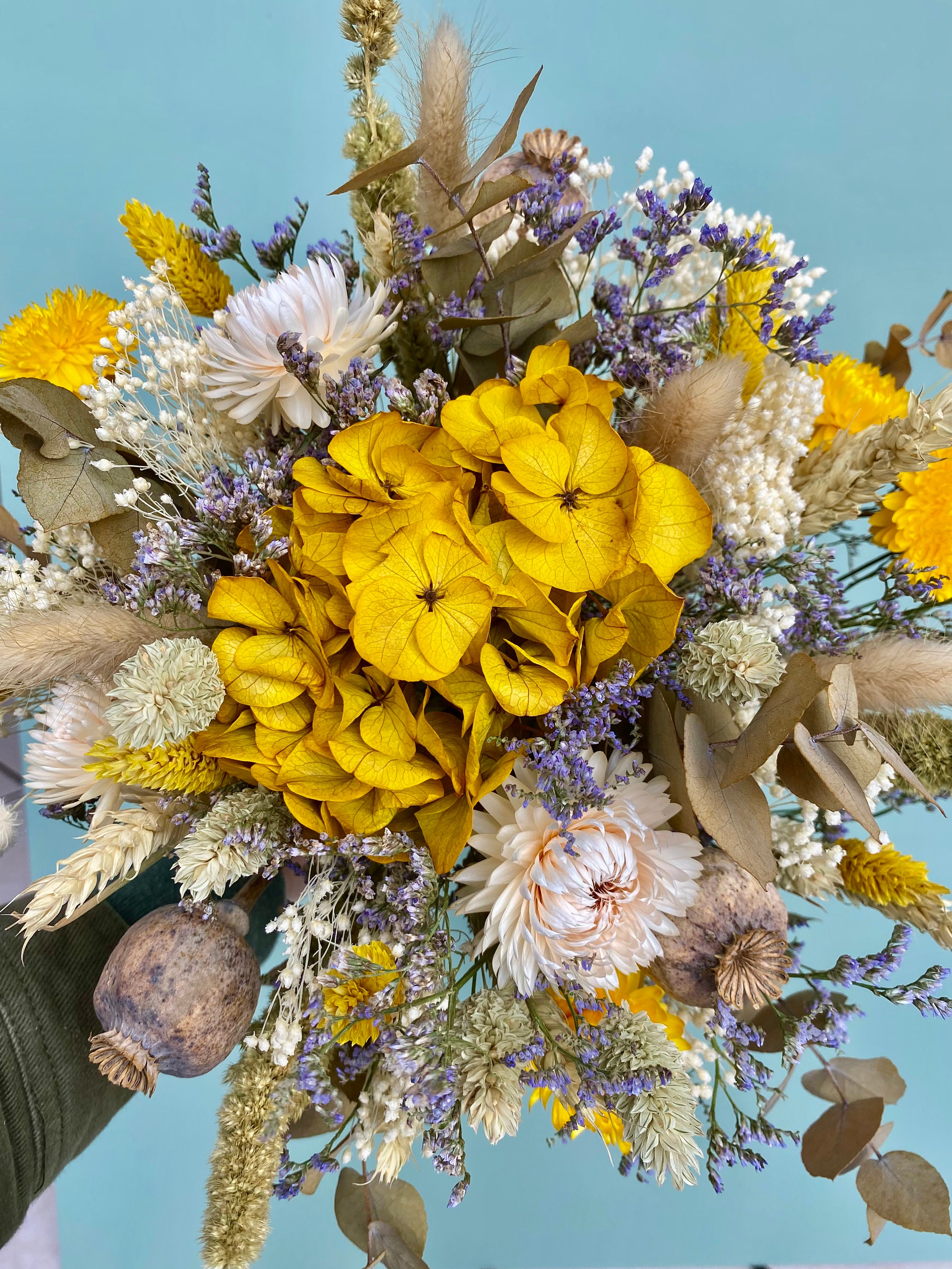 Bouquet de Fleurs Séchées et Stabilisées Décoratif Eco-Responsable, Raphaëlle