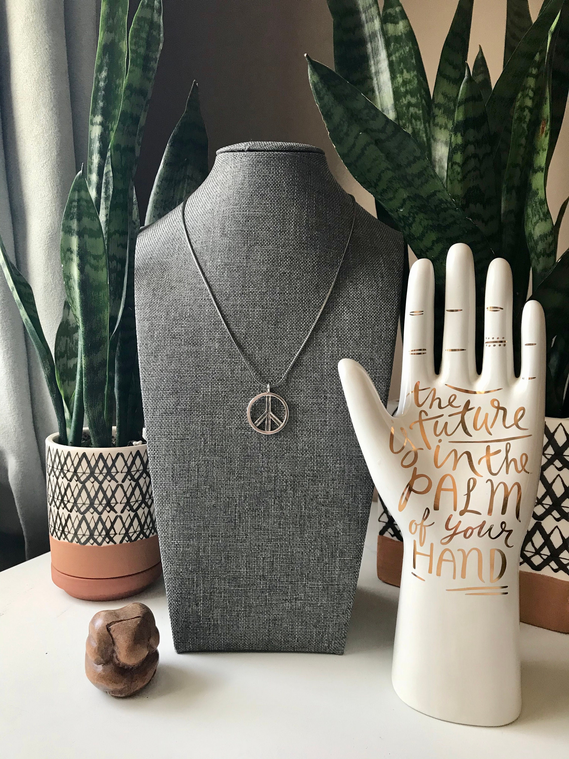 Sterling Silver Reversible Peace Sign 
