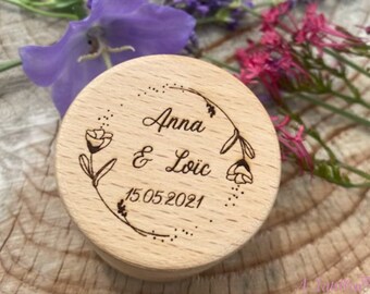 personalized wedding ring box