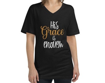 Grace T-Shirt. Grace V-Neck Shirt for Women, Spiritual T-Shirt. Grace Tee, Christian Shirt, Religious T-Shirt, Grace T-Shirt Gift,