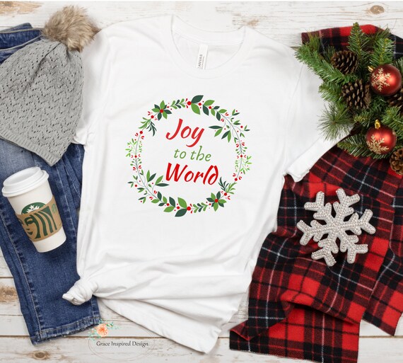 Religious Christmas Shirts Joy to the World Religious Christmas Shirts Joy to the World