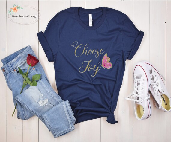 Choose Joy Christian Women Inspirational Faith T-Shirt Choose Joy Christian Women Inspirational Faith T-Shirt