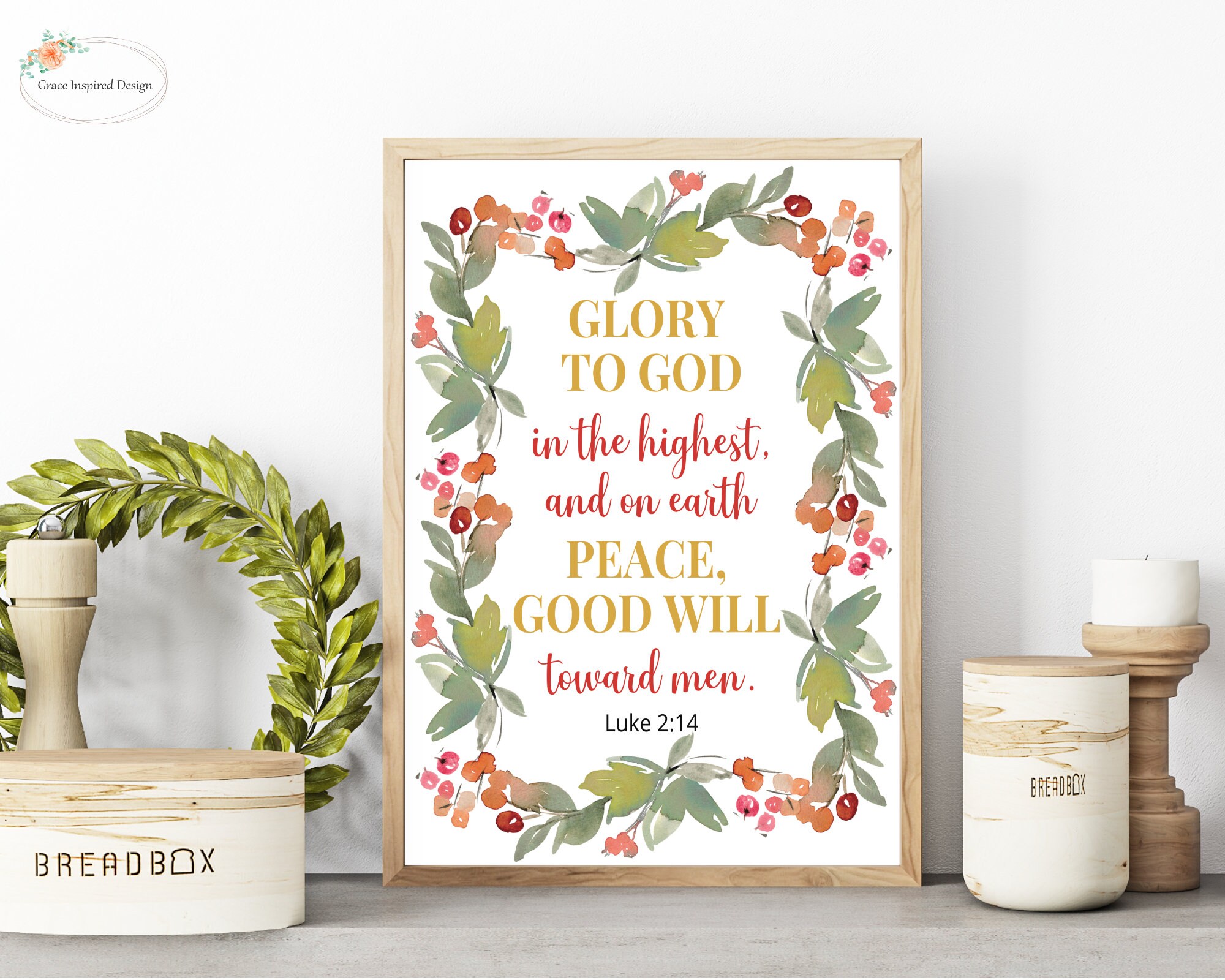 Christmas Scripture Verse Printable, Bible Verse Christmas Printable ...