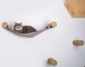 Cat wall hammock Cat hammock Cat bed Cat house Cat scratcher Cat step Cat Lounge Cat furniture Cat Shelves Cat Shelf Cat tree Cat lover gift