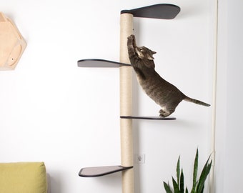 Cat tree Cat tower Cat scratcher Cat tree tower Cat tree for large cats Cat furniture Modern cat tree Wood cat tree Cat scratching post Step