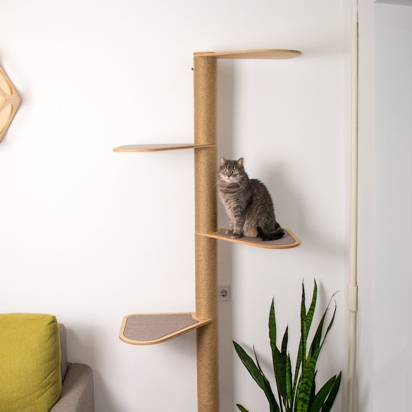 Cat tree, Cat tower, Cat scratcher, Cat tree for large cats, Cat furniture, Modern cat tree, Wood cat tree, Modern cat furniture,Cat climber