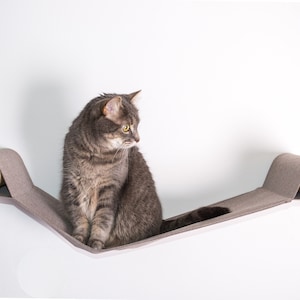 Cat wall hammock, Cat wall bad, Cat steps, Cat stairs, Cat wall furniture, Modern cat furniture, Cat perch, Cat pillow, Gift for Cat image 3