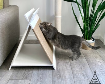 Minimalist pet furniture Modern wooden pet furniture Teepee Unique design Cat scratcher Cat house Cat bed Quality pet furniture Gift for pet