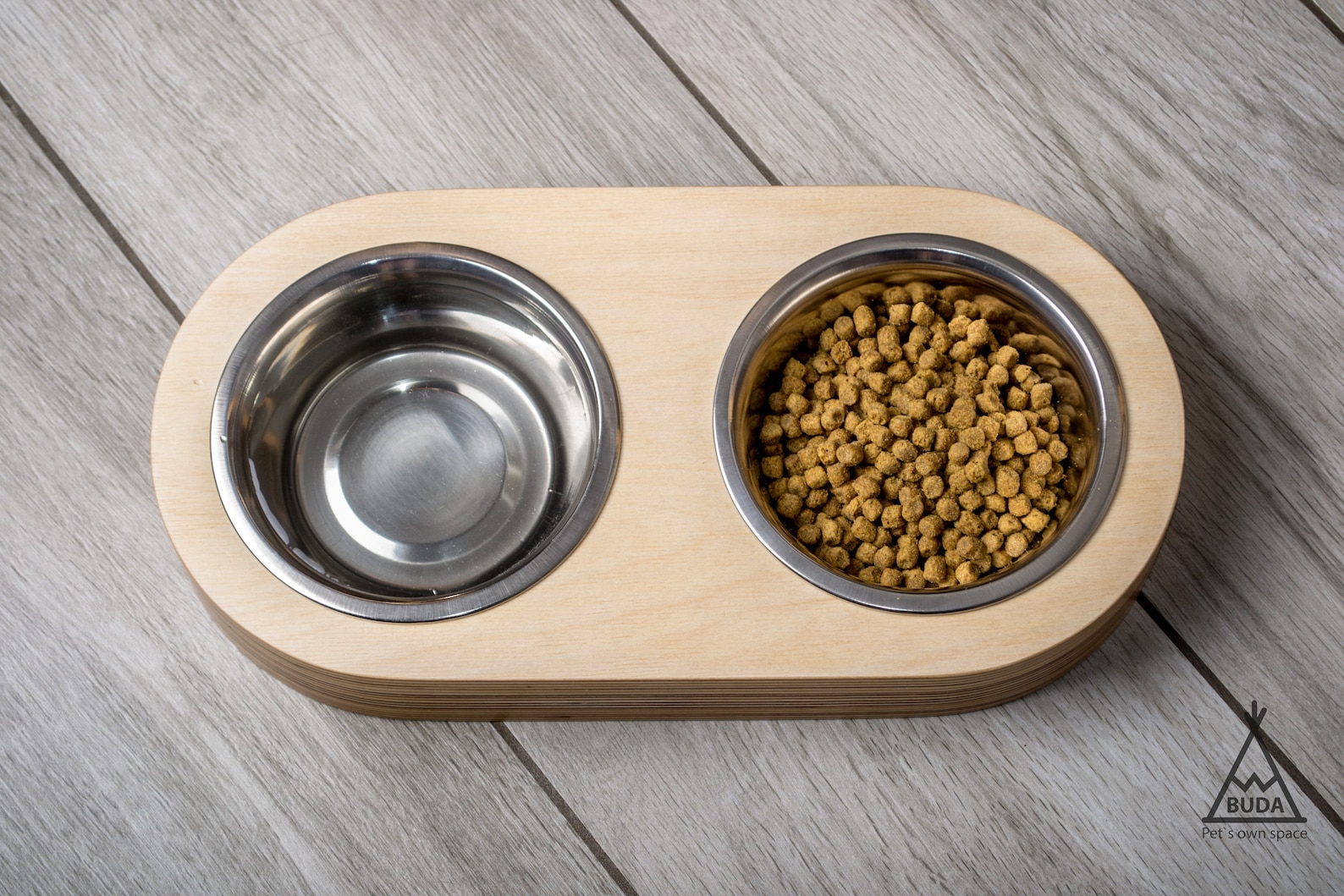 Cat Bowl Stand 2pc Cat Feeder Wooden Cat Furniture Etsy